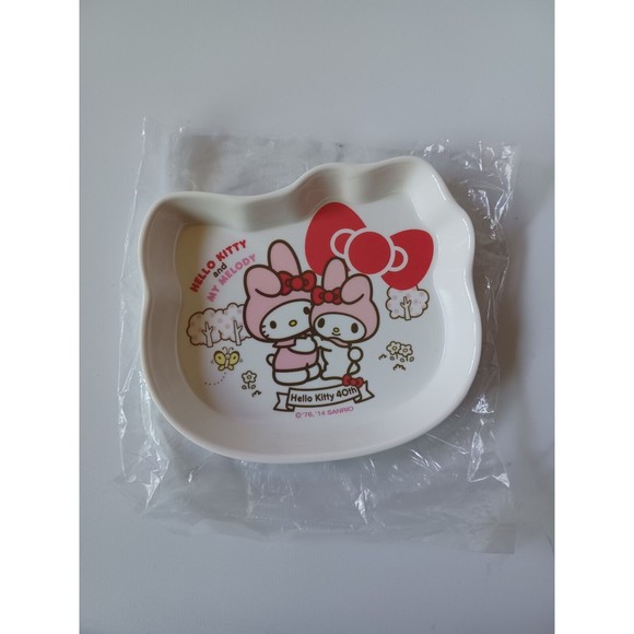 NEW Sanrio Hello Kitty 40th Anniversary KITTY AND My Melody Rare Plate Dish - Picture 2 of 12